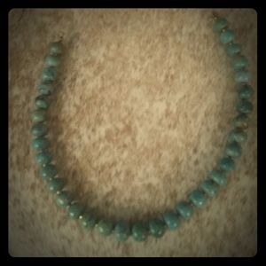 Teal necklace
